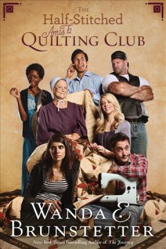 The half-stitched Amish quilting club  Cover Image